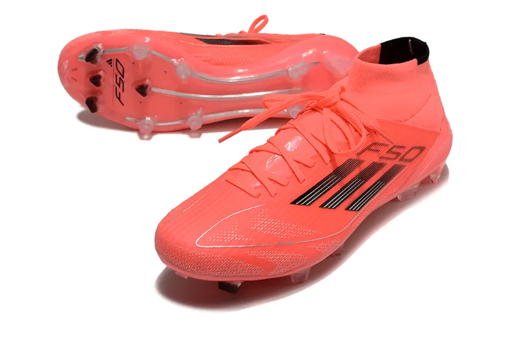 Adidas F50 Elite Mid FG - Coral/Bright Coral/Deep Black