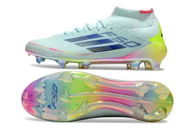 Adidas F50 Elite Mid FG - Aqua/Neon Yellow/Hot Pink