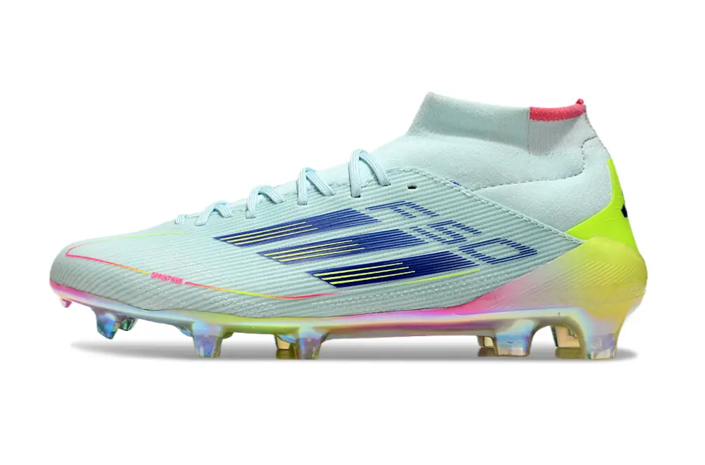 Adidas F50 Elite Mid FG - Aqua/Neon Yellow/Hot Pink