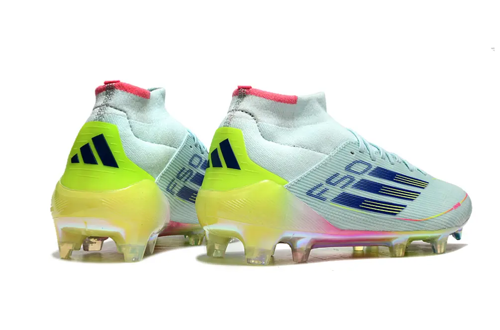 Adidas F50 Elite Mid FG - Aqua/Neon Yellow/Hot Pink