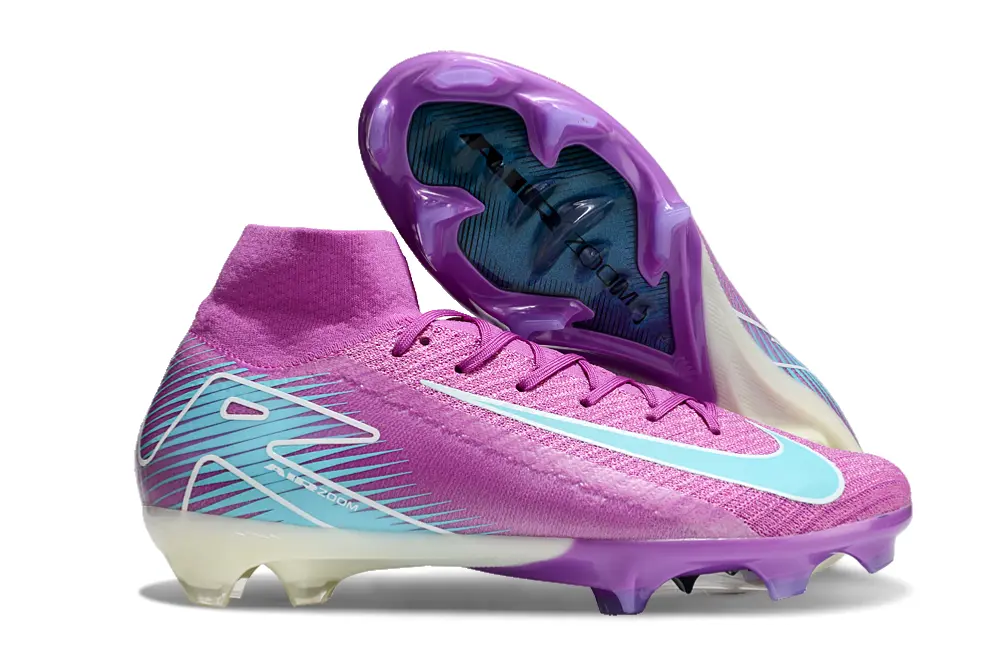 Nike Air Zoom Mercurial Superfly 10 Elite FG - Pink/Cool Blue/Purple Mist