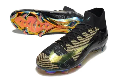 Nike Air Zoom Mercurial Superfly 10 Elite FG - Black/Iridescent Gold/Iridescent Purple