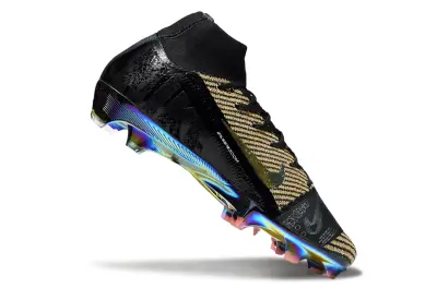 Nike Air Zoom Mercurial Superfly 10 Elite FG - Black/Iridescent Gold/Iridescent Purple