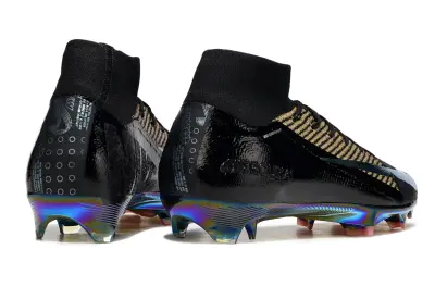 Nike Air Zoom Mercurial Superfly 10 Elite FG - Black/Iridescent Gold/Iridescent Purple