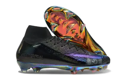 Nike Air Zoom Mercurial Superfly 10 Elite FG - Black/Iridescent Blue/Iridescent Orange