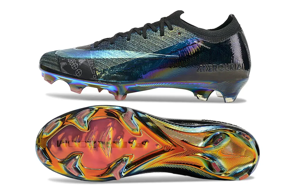 Nike Air Zoom Mercurial Vapor 16 Elite FG - Black/Iridescent Blue/Iridescent Orange