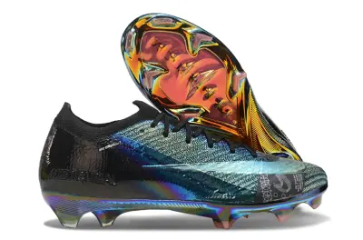 Nike Air Zoom Mercurial Vapor 16 Elite FG - Black/Iridescent Blue/Iridescent Orange