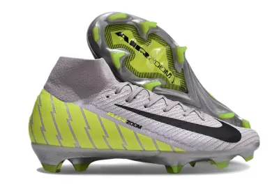 Nike Air Zoom Mercurial Superfly 10 Elite FG - Gray/Volt Yellow/Black