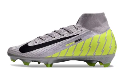 Nike Air Zoom Mercurial Superfly 10 Elite FG - Gray/Volt Yellow/Black
