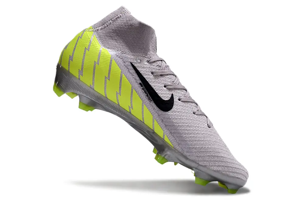 Nike Air Zoom Mercurial Superfly 10 Elite FG - Gray/Volt Yellow/Black