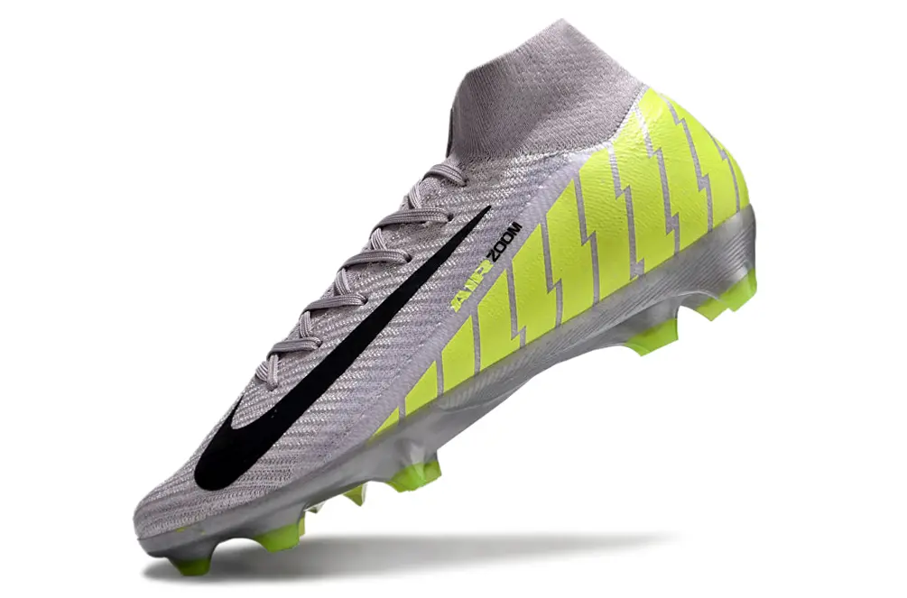 Nike Air Zoom Mercurial Superfly 10 Elite FG - Gray/Volt Yellow/Black