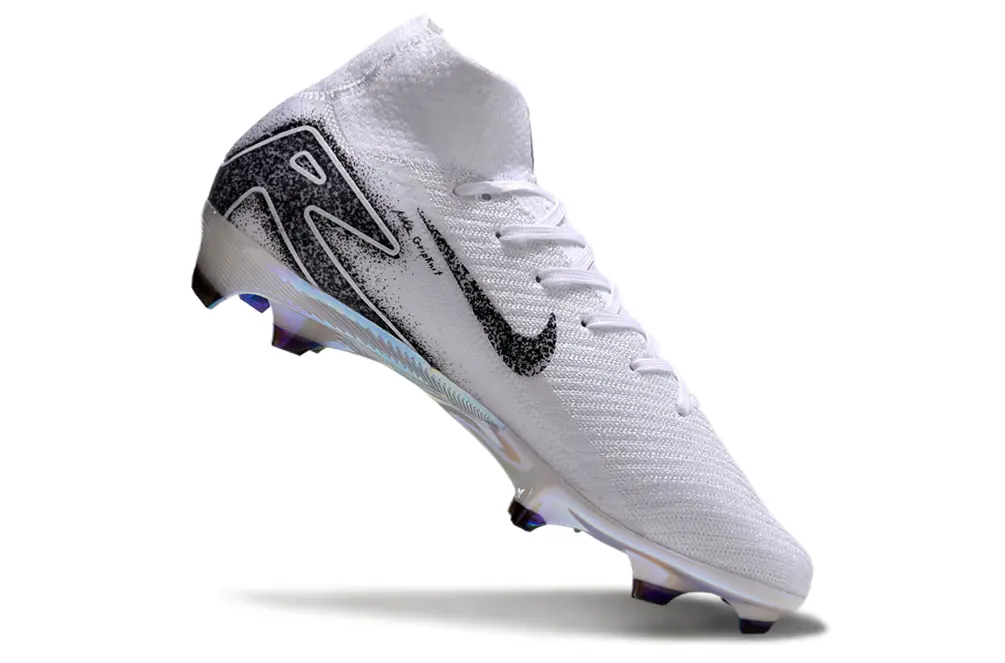 Nike Air Zoom Mercurial Superfly 10 Elite FG - White/Black Glitter/Sleek Silver