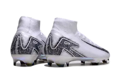 Nike Air Zoom Mercurial Superfly 10 Elite FG - White/Black Glitter/Sleek Silver