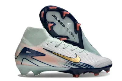 Nike Air Zoom Mercurial Superfly 10 Elite FG - White/Mint Green/Pink Peach