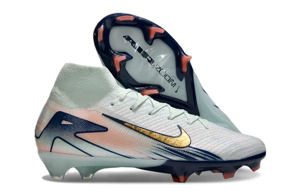 Nike Air Zoom Mercurial Superfly 10 Elite FG - White/Mint Green/Pink Peach