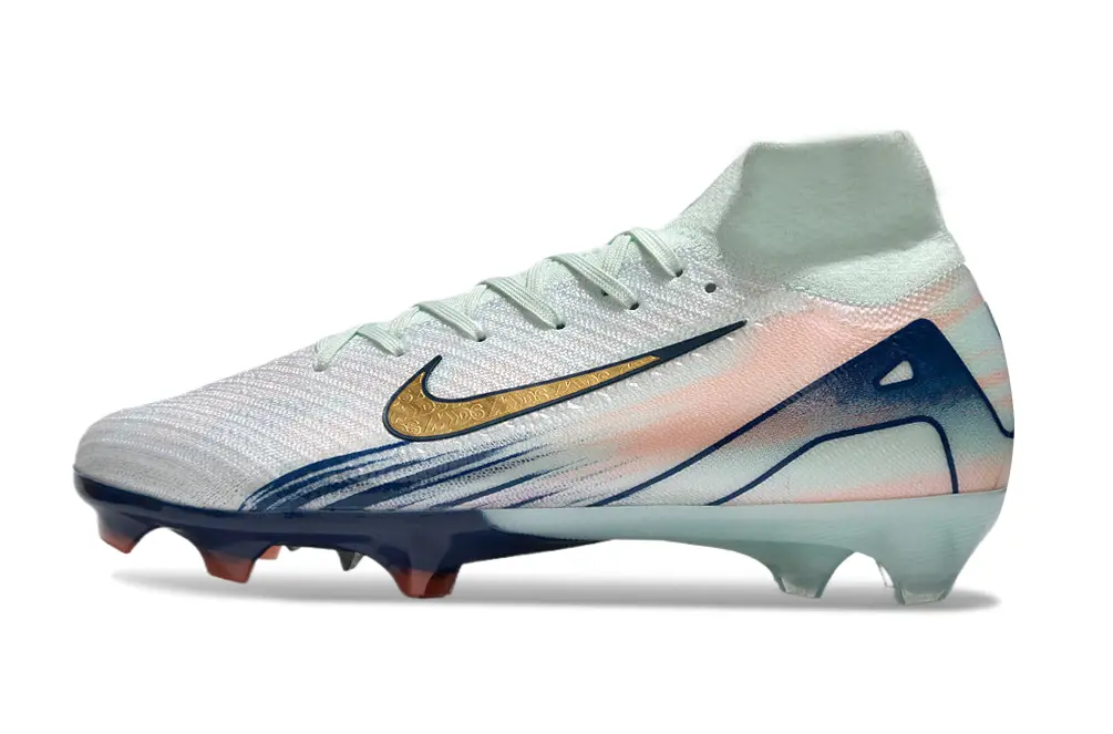 Nike Air Zoom Mercurial Superfly 10 Elite FG - White/Mint Green/Pink Peach