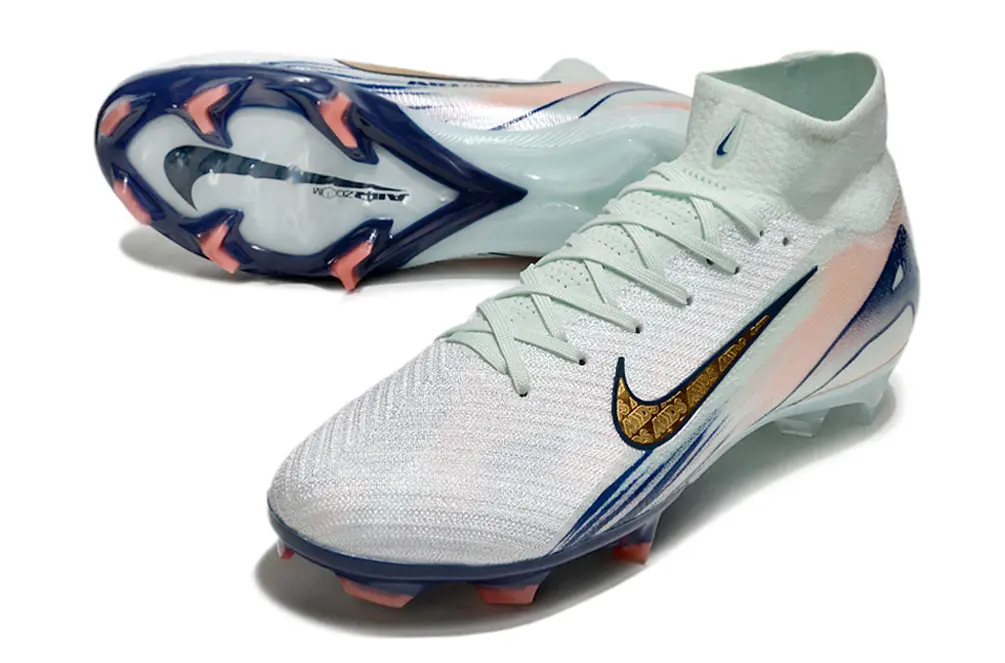 Nike Air Zoom Mercurial Superfly 10 Elite FG - White/Mint Green/Pink Peach