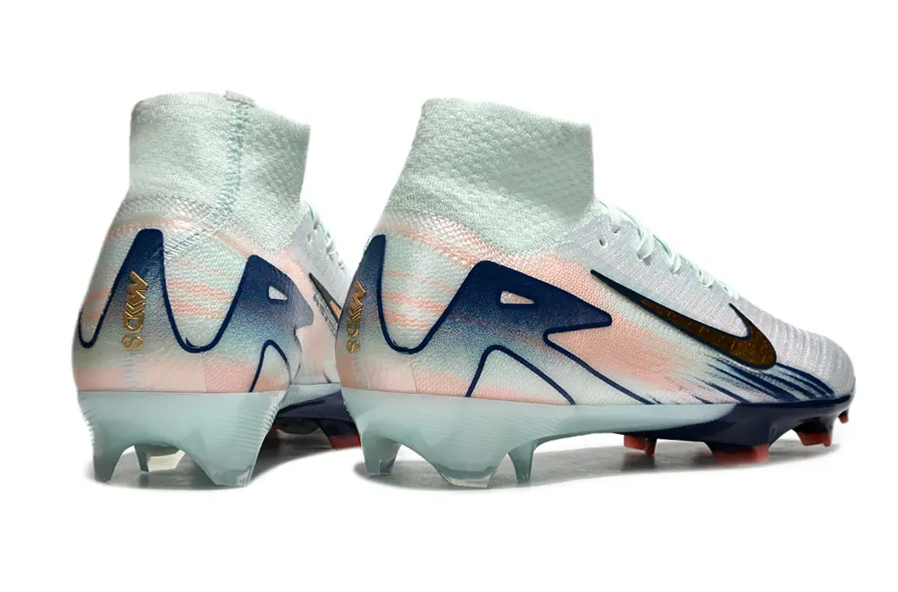 Nike Air Zoom Mercurial Superfly 10 Elite FG - White/Mint Green/Pink Peach