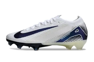 Nike Air Zoom Mercurial Vapor 16 Elite FG - White/Navy Blue/Light Blue