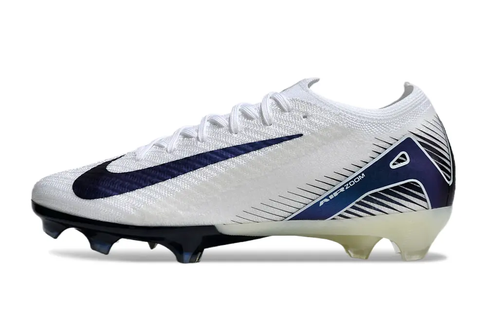 Nike Air Zoom Mercurial Vapor 16 Elite FG - White/Navy Blue/Light Blue