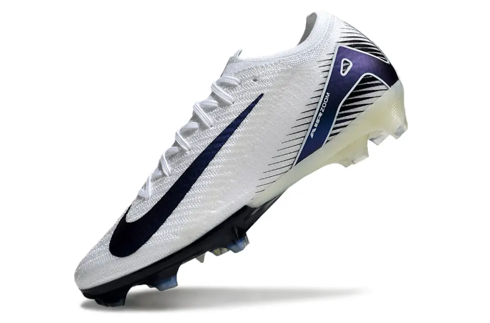 Nike Air Zoom Mercurial Vapor 16 Elite FG - White/Navy Blue/Light Blue