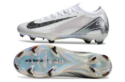 Nike Air Zoom Mercurial Vapor 16 Elite FG - White/Dazzling Silver/Jet Black