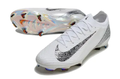 Nike Air Zoom Mercurial Vapor 16 Elite FG - White/Dazzling Silver/Jet Black