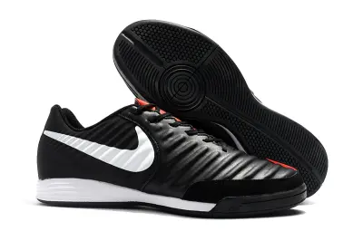 Nike Tiempo Ligera IV IC - Black/Charcoal Black/Crimson Red