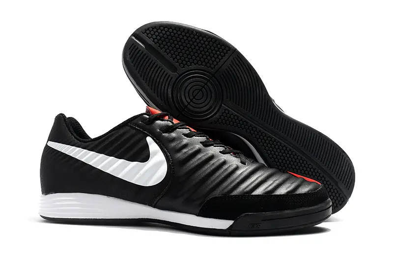 Nike Tiempo Ligera IV IC - Black/Charcoal Black/Crimson Red