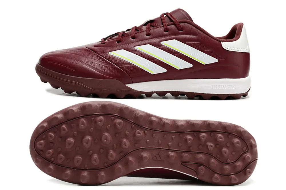 Adidas Copa Pure 3 TF - Burgundy/Lime Green/White