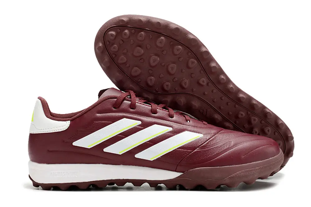 Adidas Copa Pure 3 TF - Burgundy/Lime Green/White
