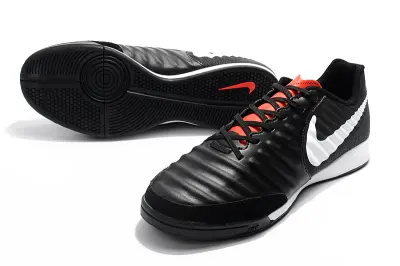 Nike Tiempo Ligera IV IC - Black/Charcoal Black/Crimson Red