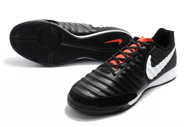 Nike Tiempo Ligera IV IC - Black/Charcoal Black/Crimson Red