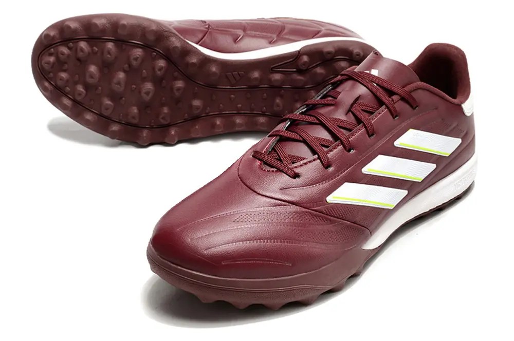Adidas Copa Pure 3 TF - Burgundy/Lime Green/White