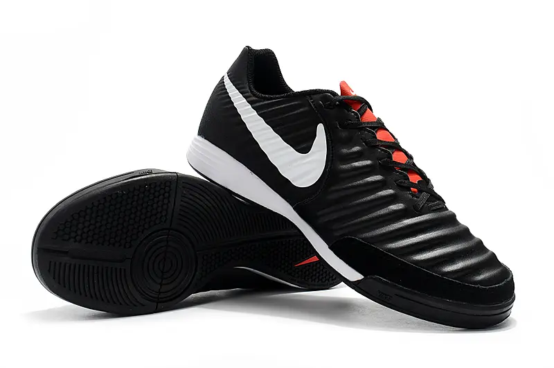 Nike Tiempo Ligera IV IC - Black/Charcoal Black/Crimson Red