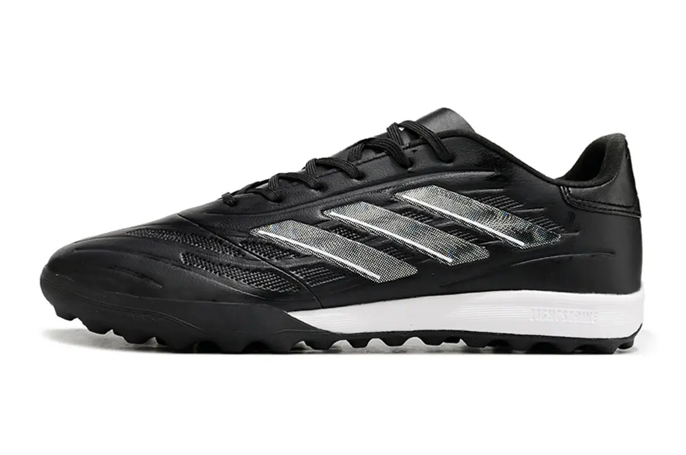 Adidas Copa Pure 3 TF - Black/Silver Stripes/White Sole
