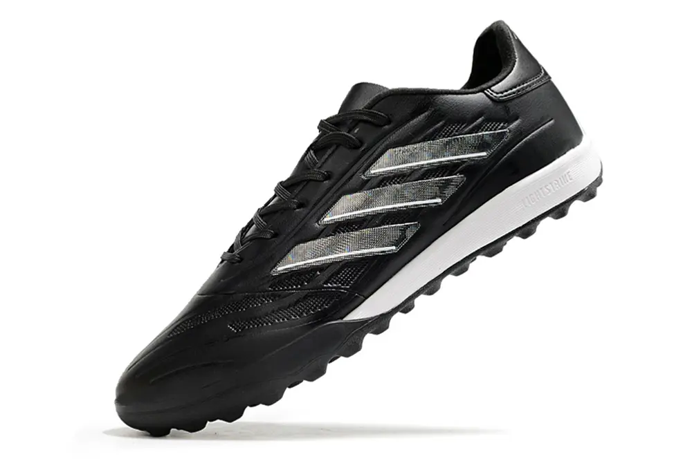 Adidas Copa Pure 3 TF - Black/Silver Stripes/White Sole