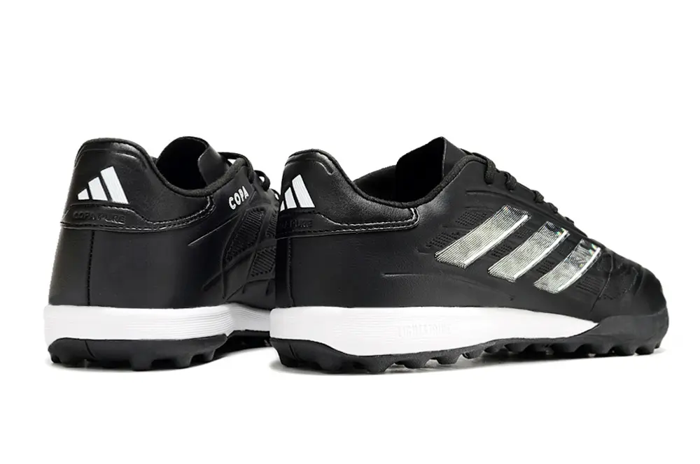 Adidas Copa Pure 3 TF - Black/Silver Stripes/White Sole