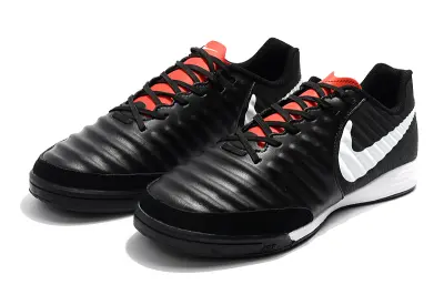 Nike Tiempo Ligera IV IC - Black/Charcoal Black/Crimson Red
