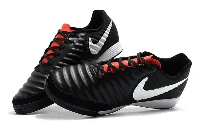 Nike Tiempo Ligera IV IC - Black/Charcoal Black/Crimson Red