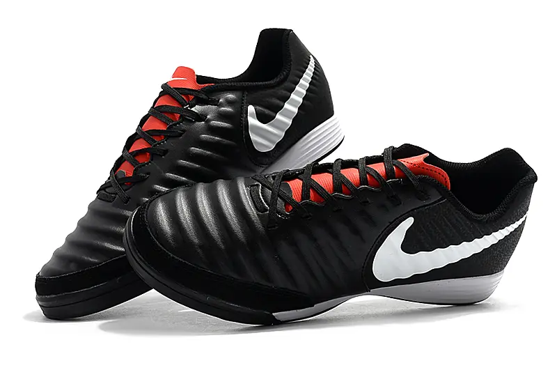 Nike Tiempo Ligera IV IC - Black/Charcoal Black/Crimson Red
