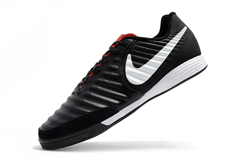 Nike Tiempo Ligera IV IC - Black/Charcoal Black/Crimson Red