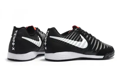 Nike Tiempo Ligera IV IC - Black/Charcoal Black/Crimson Red