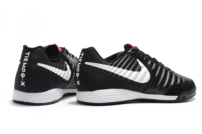 Nike Tiempo Ligera IV IC - Black/Charcoal Black/Crimson Red