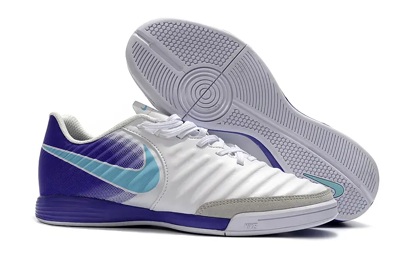 Nike Tiempo Ligera IV IC - White/Light Blue/Purple