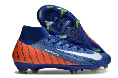 Nike Air Zoom Mercurial Superfly 10 Elite FG - Blue/Electric Orange/Neon Green
