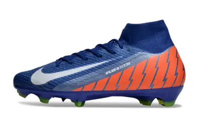 Nike Air Zoom Mercurial Superfly 10 Elite FG - Blue/Electric Orange/Neon Green