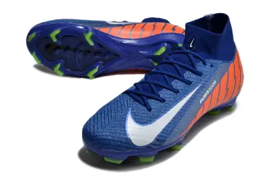 Nike Air Zoom Mercurial Superfly 10 Elite FG - Blue/Electric Orange/Neon Green