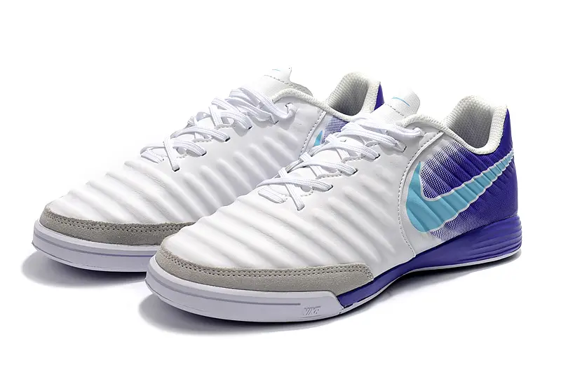 Nike Tiempo Ligera IV IC - White/Light Blue/Purple