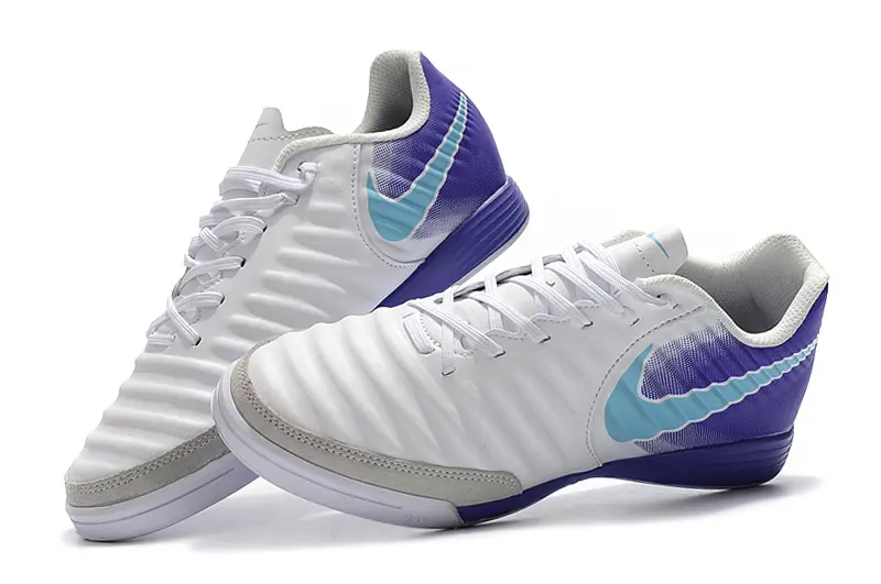 Nike Tiempo Ligera IV IC - White/Light Blue/Purple